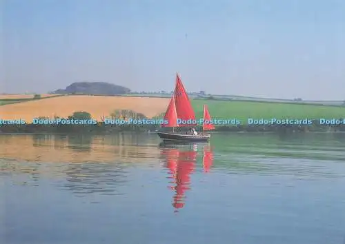 D293921 South Devon. Am Frogmore Creek. Küstenkarten. Penwell Print. Clare Pawley