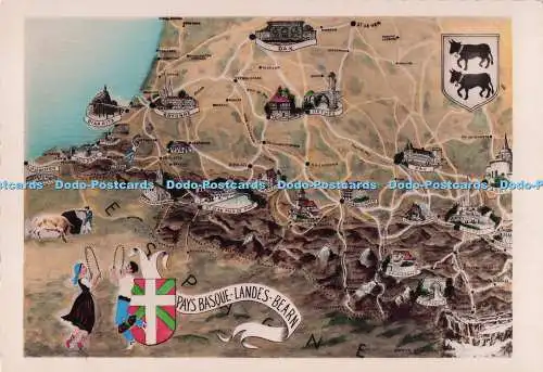 D290005 Pays Basque. Landes Bearn. C. A. P. Paris. RP