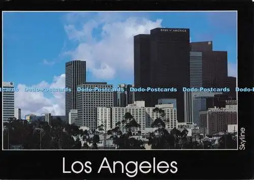 D296833 Los Angeles. Skyline. Kontinentale Postkarte. Norwalk. Barbara Benner