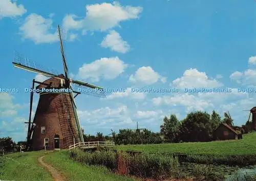 D296839 Holländische Windmühle. Kinderdijk. Gebr. Spanjersberg. Rotterdam