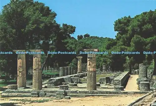 D290033 Antike Olympia. Der Tempel der Hera. Kappa. Hellas