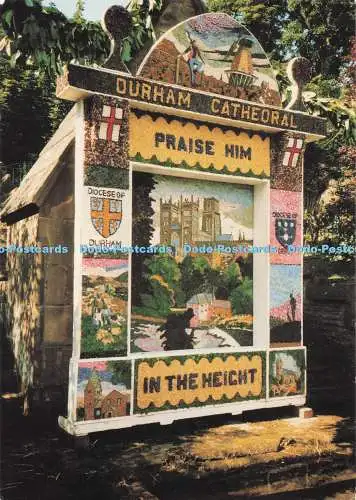 D290036 Wormhill Well Dressing. Brindley Well. Peter Pedley Postkarten