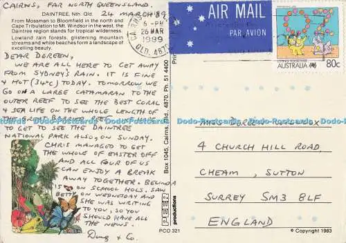 D291765 Daintree. Nth. Alt. Peer Productions. 1989