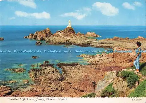 D293991 Kanalinseln. Jersey. Leuchtturm Corbiere. Bamforth. Holmfirth. Yorks