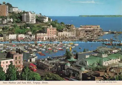 D291794 Torquay. Devon. Innenhafen und Vane Hill. John Hinde. D. Edel