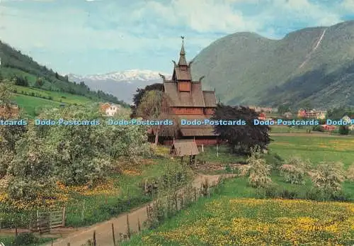 D290098 Norwegen. Stabkirche Hopperstad. Vik in Sogn. Normann
