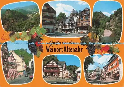 D291821 Grusse aus Do Weinort Altenahr. Schoning. Gebrüder Schmidt. Multi View
