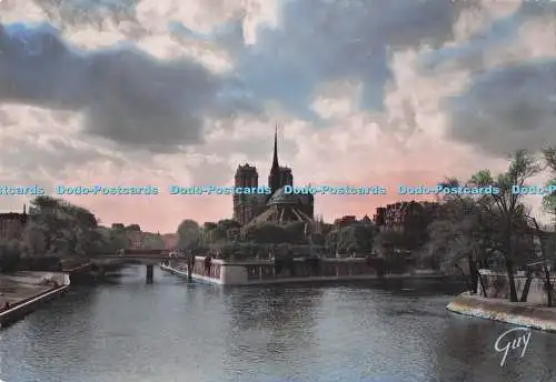 D290102 Paris et ses Merveilles. Lile de la Cite Vue d amont. Kerl. Andre Lecont