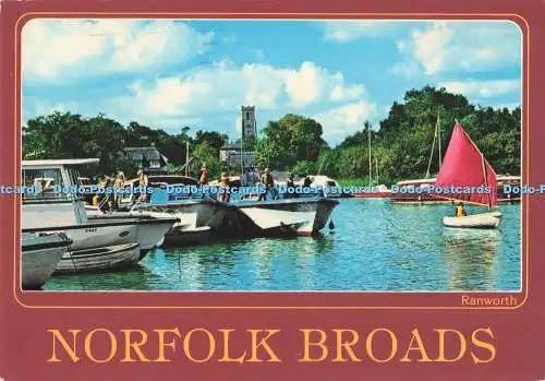 D294034 Norfolk Broads. Ranworth. Don Zubehör. Norwich. John Hinde