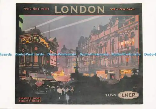 D296927 London. Theater Shop. Travel LNER. Maurice Rickards Kollektion. Murmelt