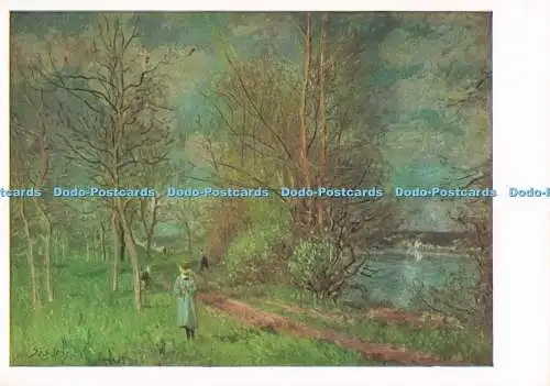 D290115 Tate Gallery. Die kleine Wiese im Frühling. Alfred Sisley. Glatze. Mansel