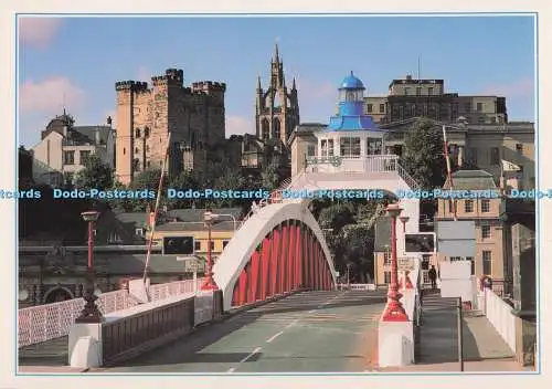 D296937 Newcastle Upon Tyne. Die Drehbrücke und das Schloss. J. Arthur Dixon. Micha