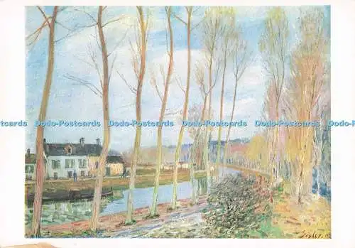 D290118 Lamelle. Musee de l Impressionnisme. Der Loingkanal. Alfred Sisley. Brau