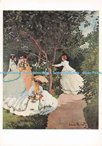 D290119 Lamelle. Musee de l Impressionnisme. im Garten. Claude Monet. Braun.