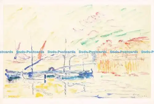 D290121 Port de St. Tropez. Paul Signac. Dunedin Public Art Gallery. Dunedin Pri