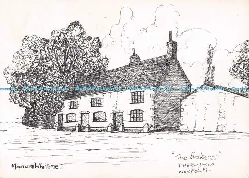 D291842 Norfolk. Die Bäckerei. Thornham. Marian Whittome. Pilkington Studio Printe
