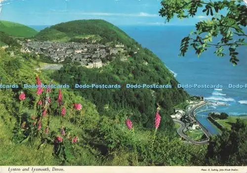 D290124 Devon. Lynton und Lynmouth. John Hinde. E. Ludwig. PM. Ilfracombe. 1976