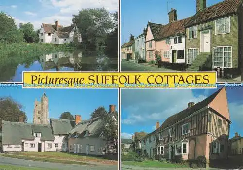 D296944 Malerische Suffolk Cottages. Flatford. J. Salmon. Sevenoaks. Kent. Mult