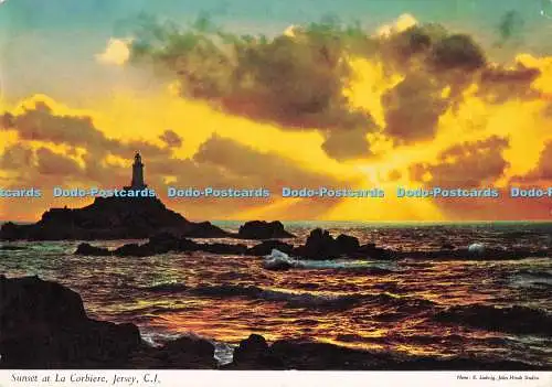 D290127 C.I. Trikot. Sonnenuntergang in La Corbiere. John Hinde. E. Ludwig