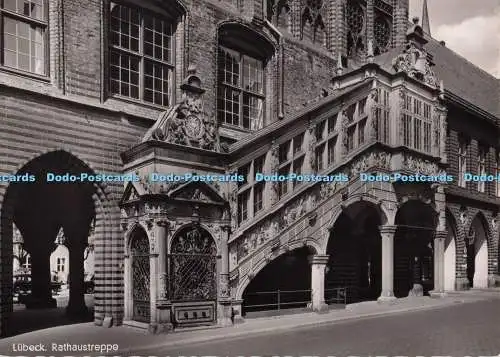 D296957 Lübeck. Rathaustreppe. RP