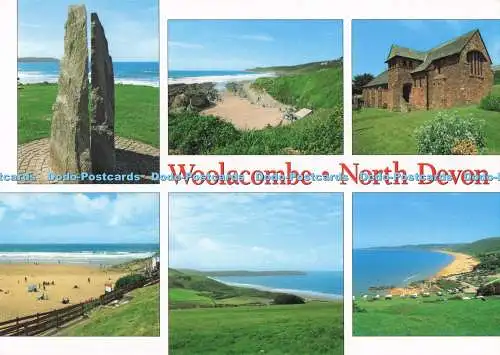 D290144 Woolacombe. North Devon. J. Salmon. Sevenoaks. Kent. Multi View