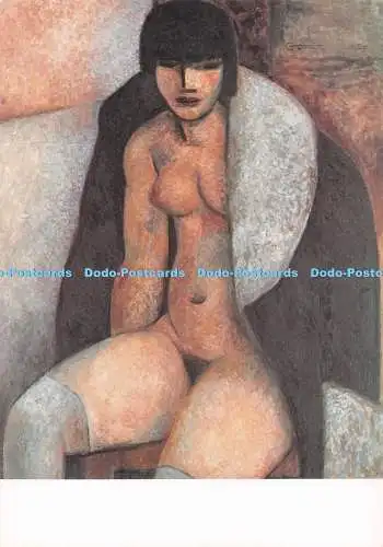 D290145 Paris. Musee d art Moderne de la Ville. Nu au Manteau. Marcel Gromaire.