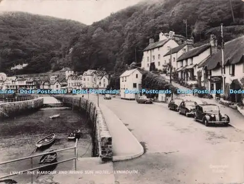 D296968 Lynmouth. The Harbour and Rising Sun Hotel. Frith Serie