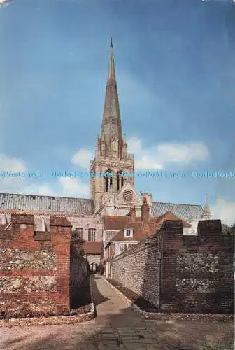 D291875 Chichester Cathedral vom St. Richard Walk. 1974