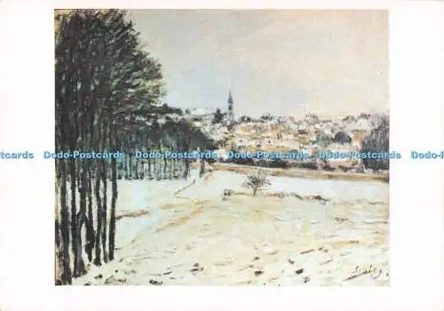 D290173 Paris. Musee du Louvre. Schnee auf Marly le Roi. Sisley. Fernand Hazan. S.