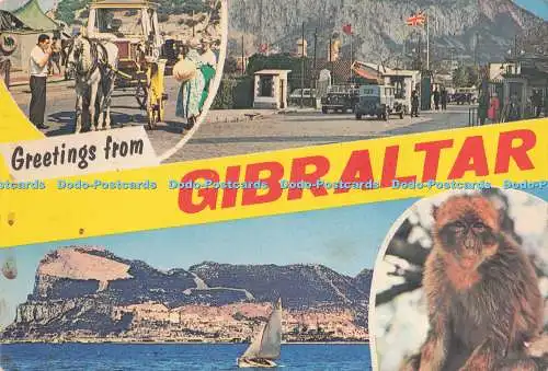 D294129 Grüße aus Gibraltar. The Rock Photographic Service. Plastichrome Se