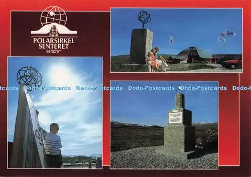 D297023 Polarsirkel Senteret. Die Marmorsäule Die Original Polarkreis-Säule
