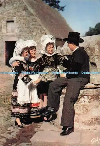D290237 Folklore de France. La Bretagne. Region Bannalec Quimperle Scaer Rospord