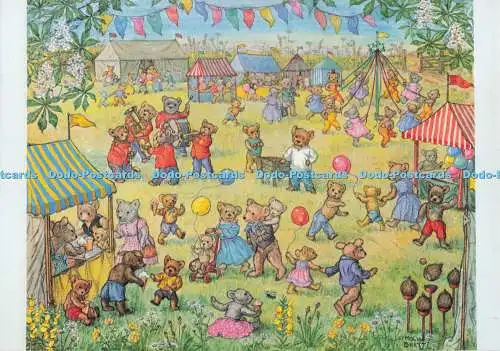D297067 Teddybären Fete. Molly Brett. The Medici Society. London