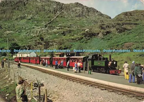 D294178 Gwynedd. Ankunft am Bahnhof Tan Y Grisiau von Porthmadog auf dem Ffesti
