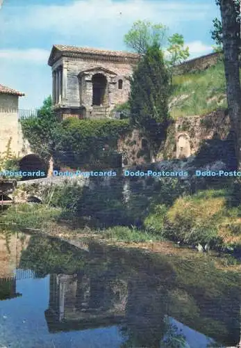 D291978 Fonti del Clitumno. Tempietto Sul Clitumno. Fotorapidacolor. 1974