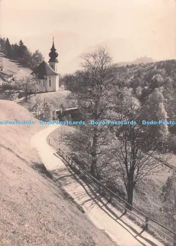 D291983 Blick zur Kirche. Postkarte