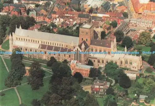 D294199 Hertfordshire. St. Albans. Eine Luftaufnahme der Kathedrale und Abtei Chu
