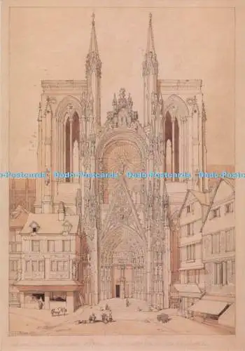 D294205 Dulwich Bildergalerie. Kathedrale Kirche Notre Dame in Rouen. John S