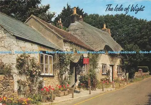D290281 The Isle of Wight. Cottages in Brighstone. J. Salmon. Sevenoaks