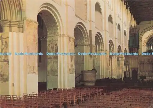 D294208 St. Albans Abbey. Die normannische Arkade auf der Nordseite des Kirchenschiffes. Wal