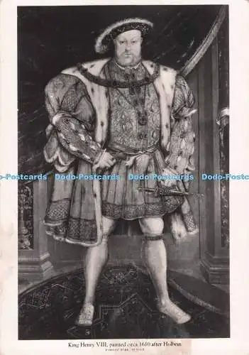 D292004 Sussex. Parham Park. König Heinrich VIII. Gemalt um 1610 nach Holbein