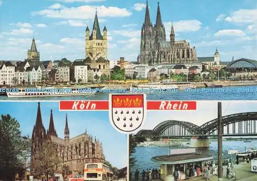 D297103 Köln. Rhein. Dom und Groß St. Martin. Ziethen. Horst Ziethen. Mul