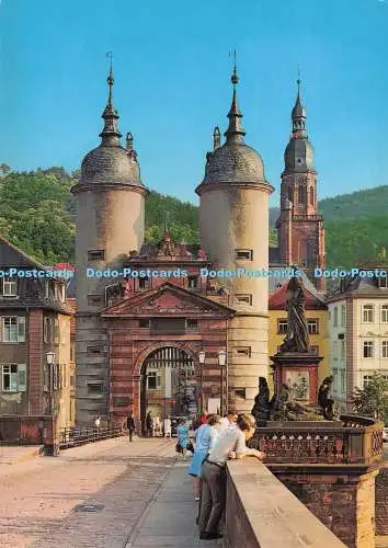 D294211 Heidelberg am Neckar. Turme der Alten Neckarbrücke. Andres