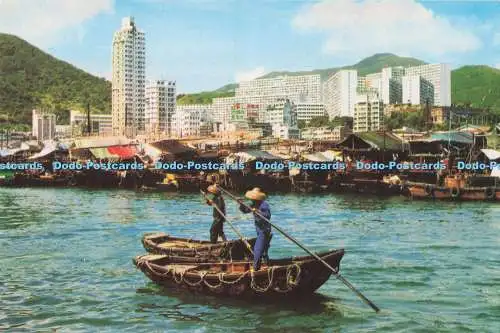 D292008 Sampans in einer Hongkong-Umgebung. Hanes. Cheng Ho Choy