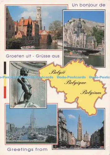 D294232 Grüße aus Belgien. A. V. M. Oostende. Multi View