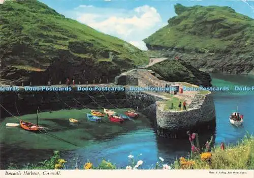D292048 Cornwall. Boscastle Harbour. John Hinde. E. Ludwig