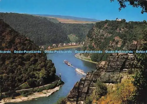 D290356 Blick auf Die Loreley am Rhein. F. G. Zeitz