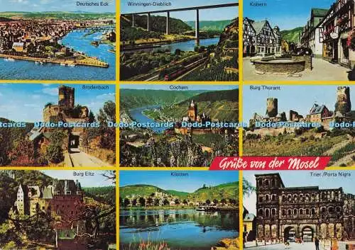 D297169 Grusse Vom Der Mosel. Cochem. Eugen Schneider. Herman Schuller. Multi Vi
