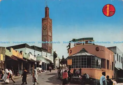 D297170 Tanger. Fahrspur im Grande Socco. Farbe Maroc. El Bahia. Mar Marin