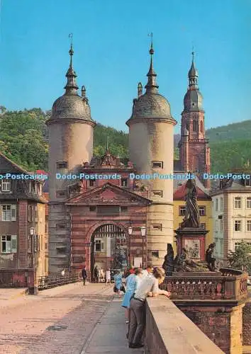 D294279 Heidelberg am Neckar. Turme der Alten Neckarbrücke. Andres